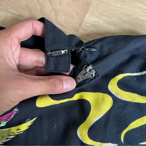 Funky People vintage aztec Mayan ruins volcano Indian graphic flared midi skirt - Picture 8 of 14